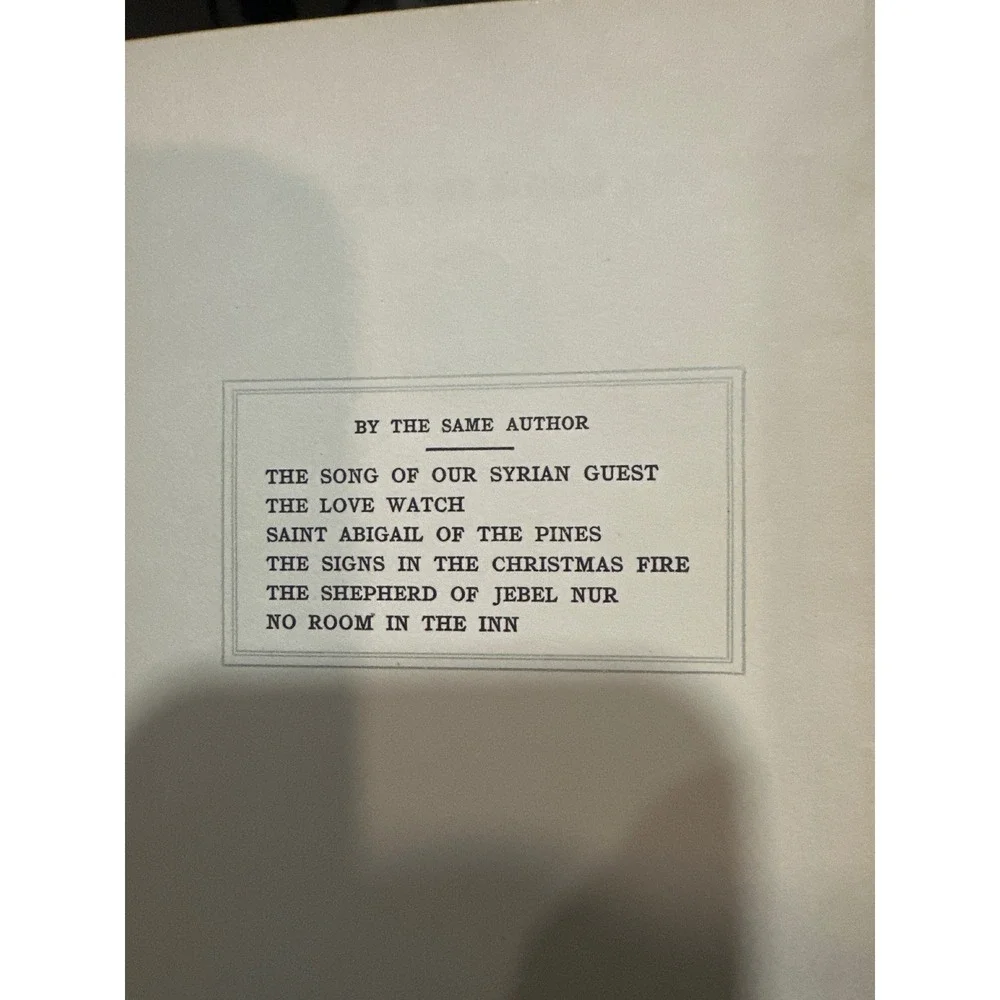 1910 No Room in the Inn Antique Book William Allen Knight Vintage Christmas Deco
